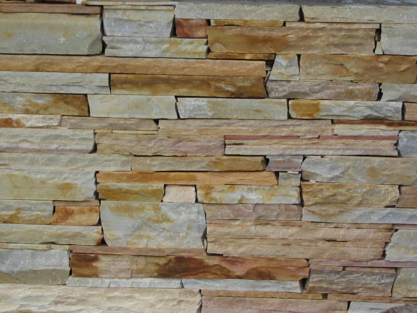 Kvarcit Giallo Rio - hrubý obklad, šavle