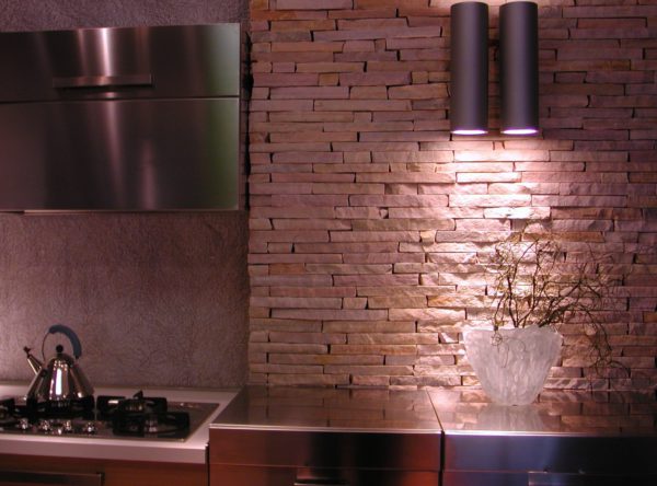 Kvarcit Giallo Rio - hrubý obklad, šavle