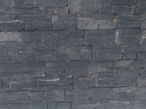 Black Rustic stone - segmentový obklad